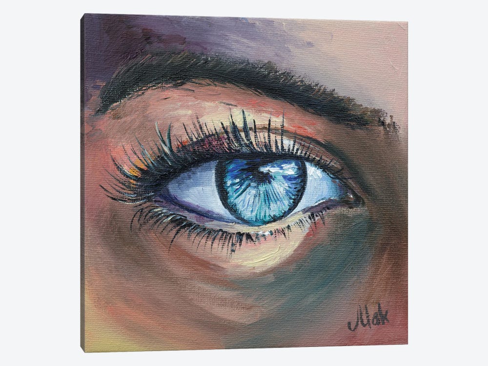 Blue Eye by Nataly Mak 1-piece Canvas Art