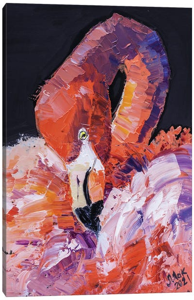 Flamingo Canvas Art Print - Nataly Mak
