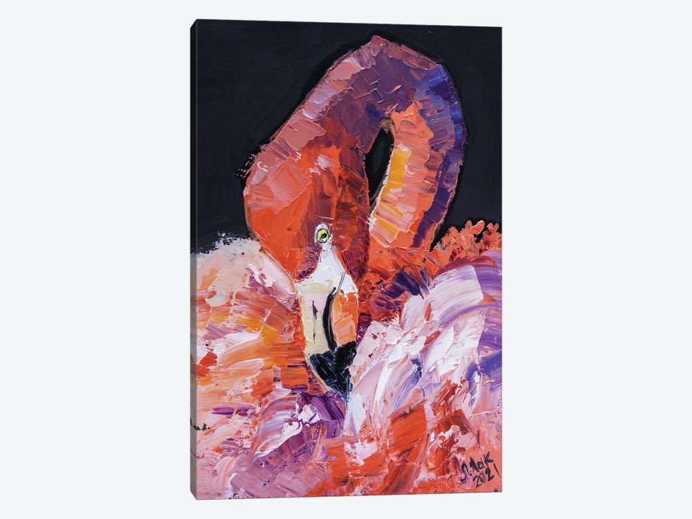 Flamingo by Nataly Mak 1-piece Canvas Print