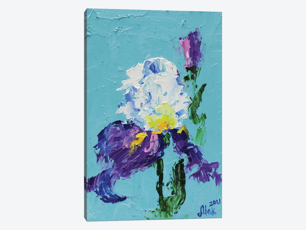 Purple Iris by Nataly Mak 1-piece Art Print