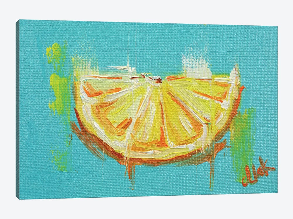 Lemon Slice by Nataly Mak 1-piece Art Print