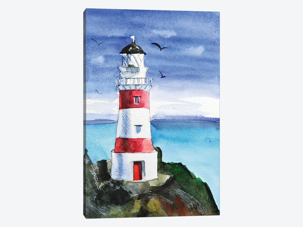 Palliser Lighthouse by Nataly Mak 1-piece Canvas Art