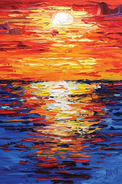 Nataly Mak: Orange Sunset by Nataly Mak