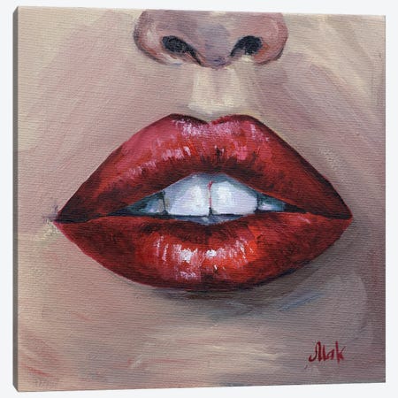 Lips Canvas Print #NTM151} by Nataly Mak Canvas Art