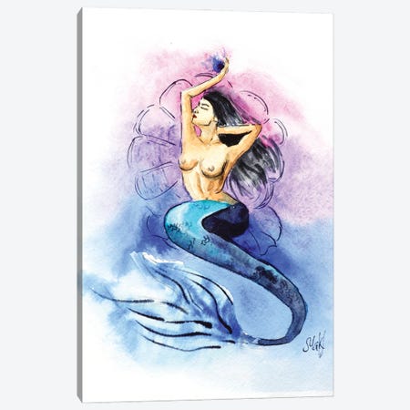 Mermaid Canvas Print #NTM152} by Nataly Mak Canvas Artwork