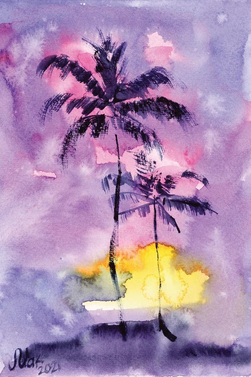 Palm Trees by Nataly Mak wall art