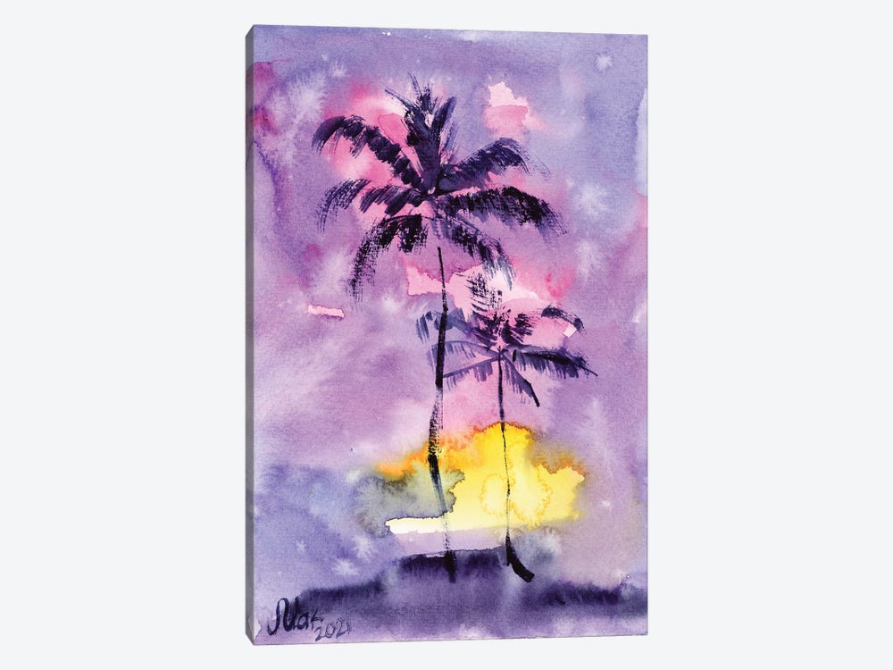 Palm Trees by Nataly Mak 1-piece Canvas Art