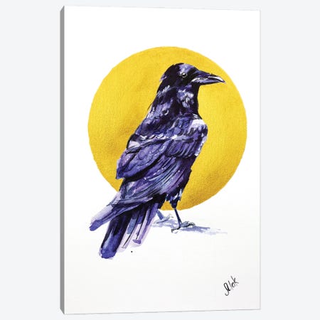 Raven Canvas Print #NTM157} by Nataly Mak Canvas Print