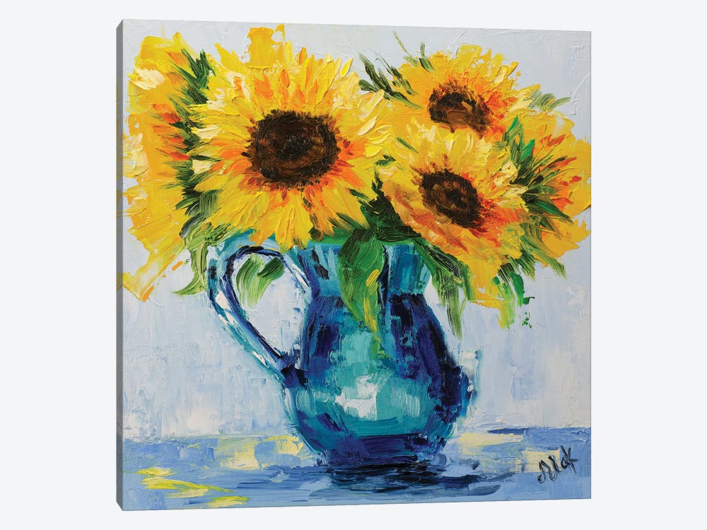 Sunflowers Bouquet III by Nataly Mak 1-piece Canvas Art Print