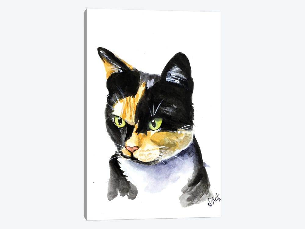 Colorful Cat by Nataly Mak 1-piece Canvas Art