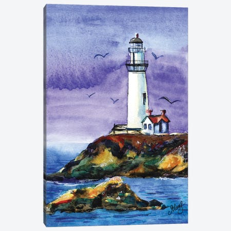 California Lighthouse V Canvas Print #NTM164} by Nataly Mak Canvas Wall Art