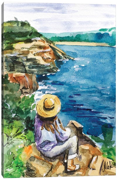 Woman Landscape Canvas Art Print - Nataly Mak