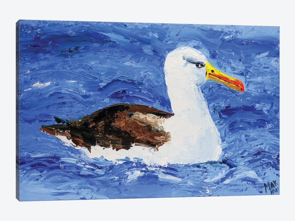 Albatross Bird by Nataly Mak 1-piece Canvas Wall Art
