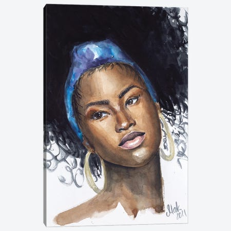 African American Woman II Canvas Print #NTM170} by Nataly Mak Canvas Art