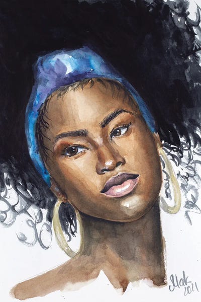 Nataly Mak: African American Woman II by Nataly Mak