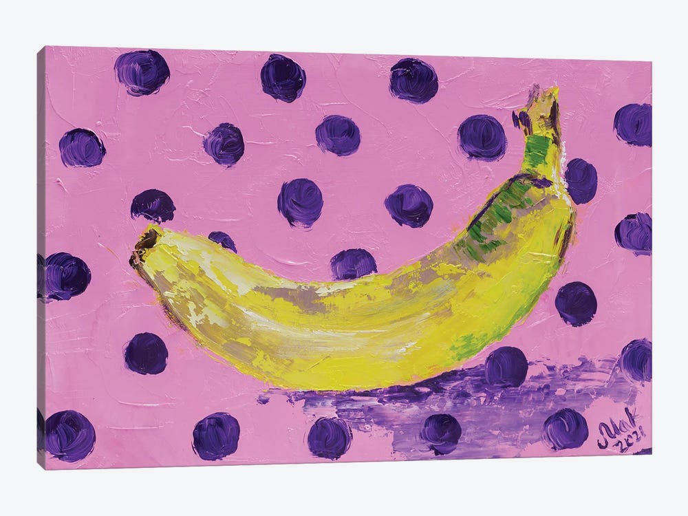 Banana by Nataly Mak 1-piece Canvas Wall Art