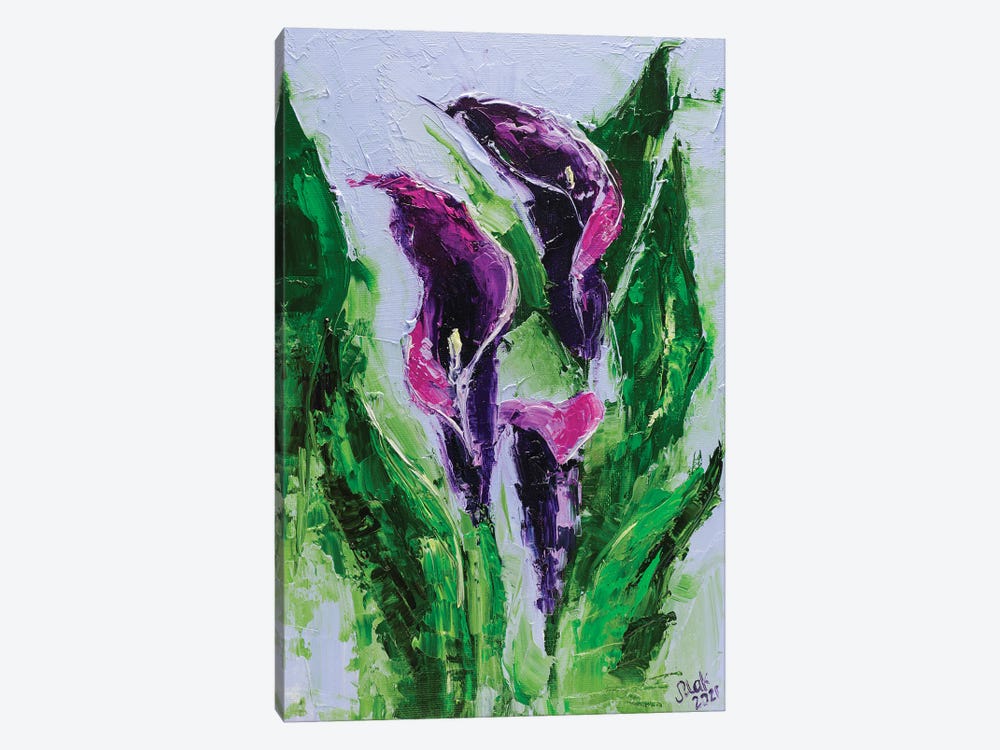 Calla Flowers by Nataly Mak 1-piece Canvas Print