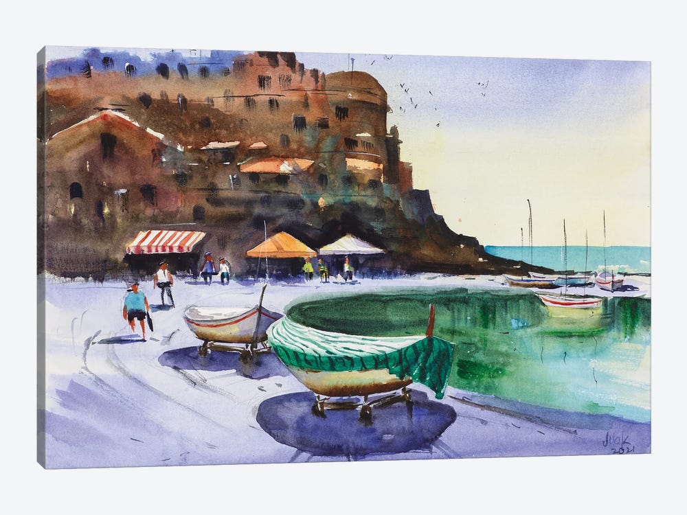 Cinque Terre by Nataly Mak 1-piece Art Print