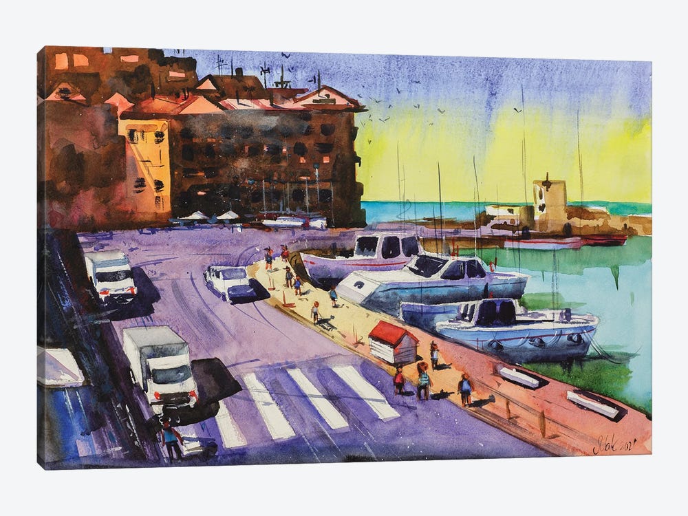 Italy Cityscape by Nataly Mak 1-piece Canvas Art Print