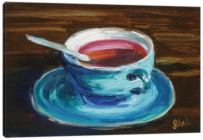 Cup Of Tea Canvas Art Print - Simple Pleasures