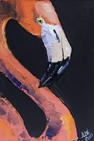 Flamingo II by Nataly Mak framed wall art