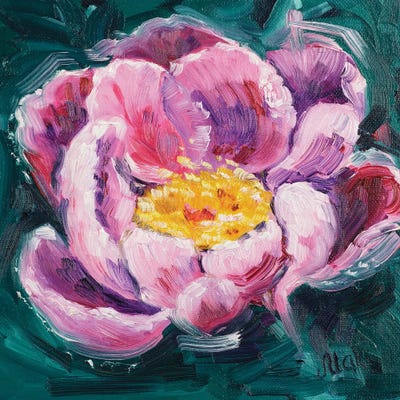 Pink Peony by Nataly Mak framed wall art