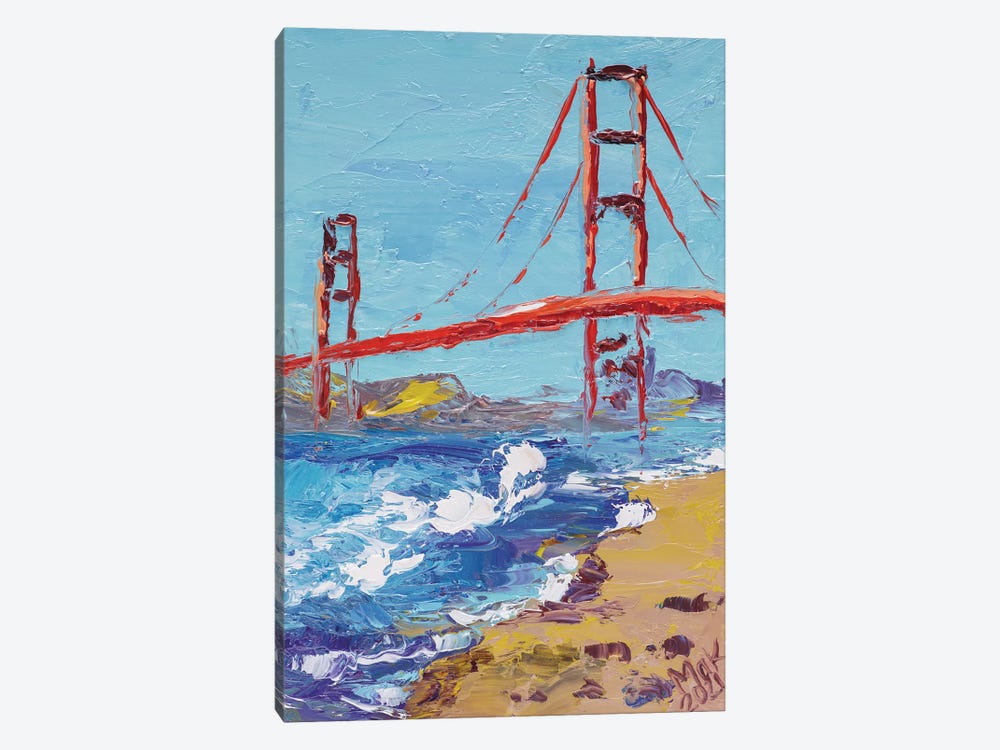 Golden Gate Bridge by Nataly Mak 1-piece Canvas Print