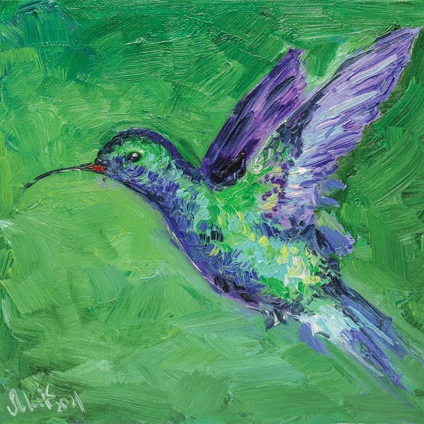Hummingbirds: Hummingbird Green by Nataly Mak