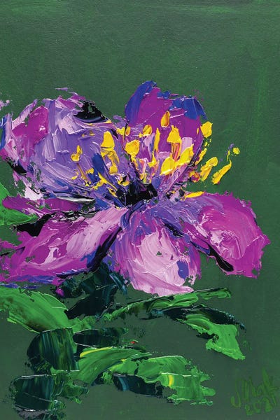 Purple Flower by Nataly Mak framed wall art