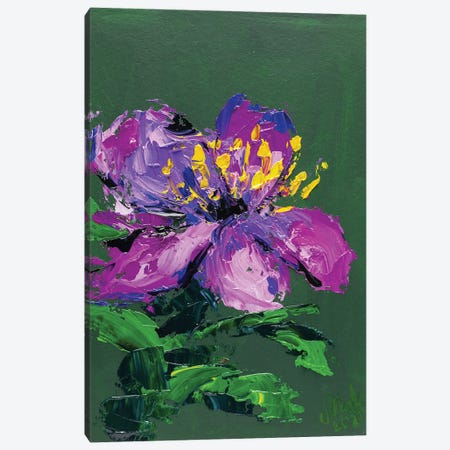Purple Flower Canvas Print #NTM198} by Nataly Mak Canvas Art