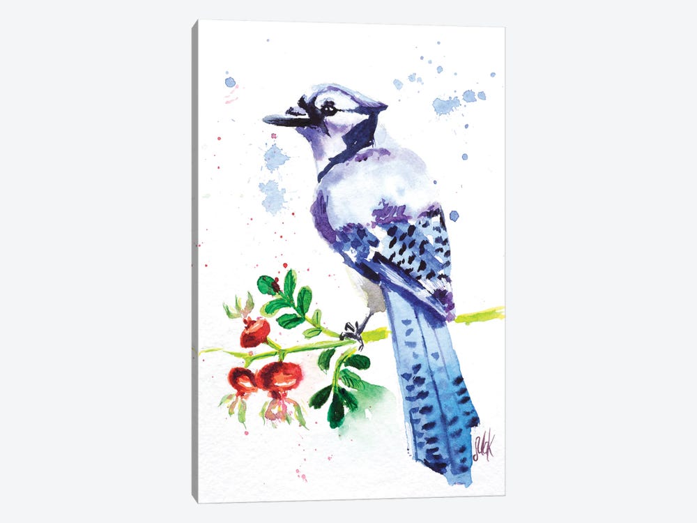 Blue Jay by Nataly Mak 1-piece Canvas Art