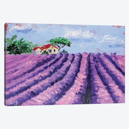 Provence Landscape Canvas Print #NTM208} by Nataly Mak Canvas Art