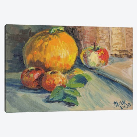 Pumpkin Still Life Canvas Print #NTM210} by Nataly Mak Canvas Art Print