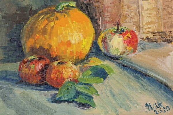 Nataly Mak: Pumpkin Still Life by Nataly Mak