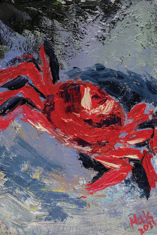 Red Crab by Nataly Mak wall art