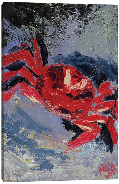 Red Crab Canvas Art Print - Nataly Mak