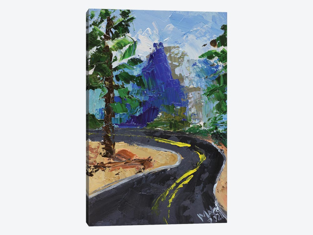Road Landscape by Nataly Mak 1-piece Canvas Print