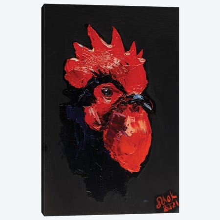 Rooster Canvas Print #NTM220} by Nataly Mak Canvas Art