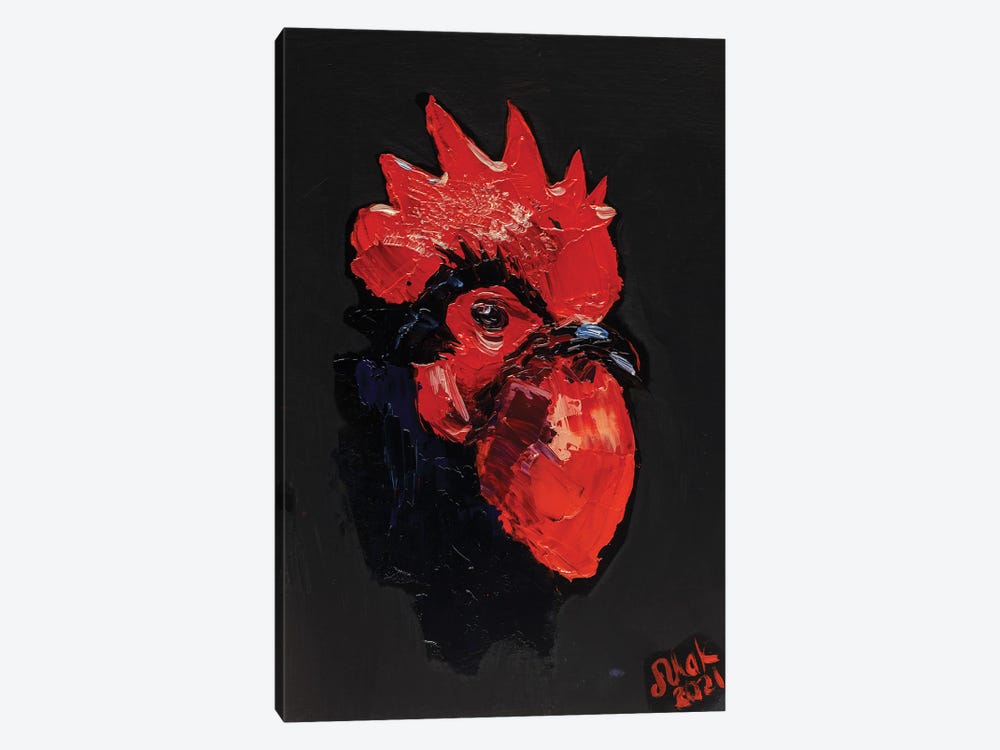 Rooster by Nataly Mak 1-piece Canvas Art Print