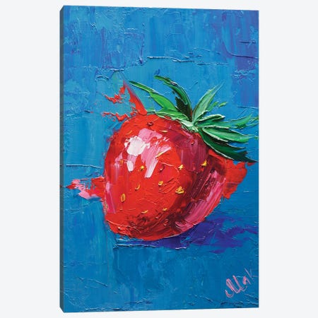 Strawberry Canvas Print #NTM221} by Nataly Mak Canvas Art