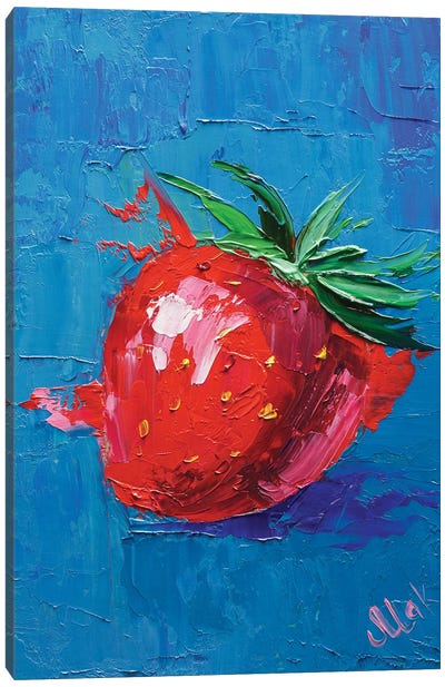 Strawberry Canvas Art Print - Nataly Mak