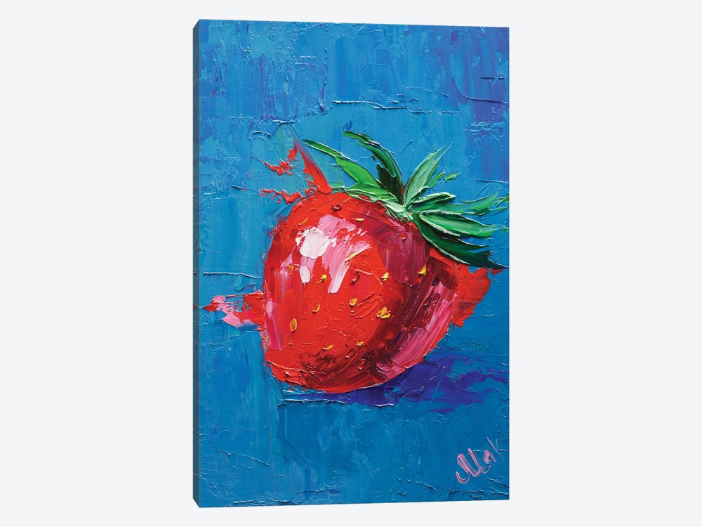 Strawberry by Nataly Mak 1-piece Canvas Wall Art