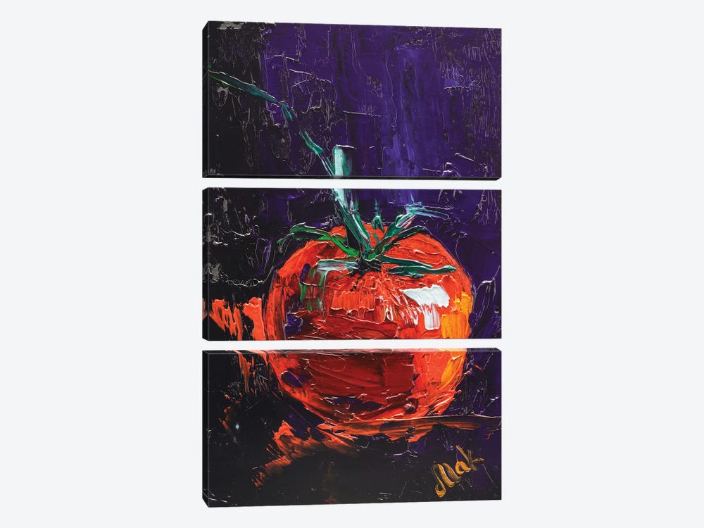Tomato by Nataly Mak 3-piece Canvas Art Print