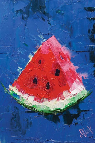 Nataly Mak: Watermelon Slice by Nataly Mak