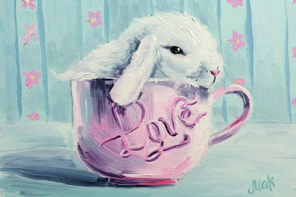 Nataly Mak: Rabbits In A Cup by Nataly Mak