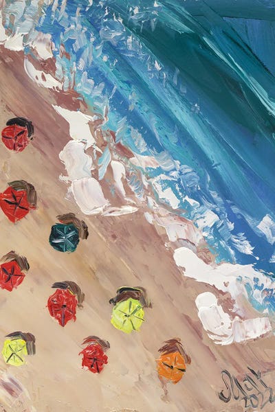 Nataly Mak: Aerial Beach Top View by Nataly Mak