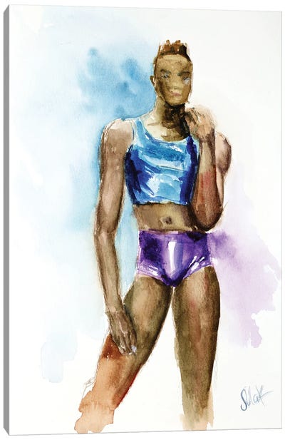 Portrait Of A Gay Man I Canvas Art Print - Nataly Mak
