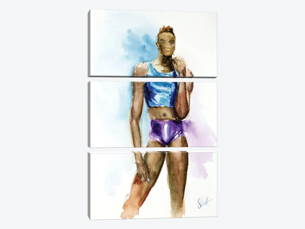 Portrait Of A Gay Man I by Nataly Mak 3-piece Canvas Art Print
