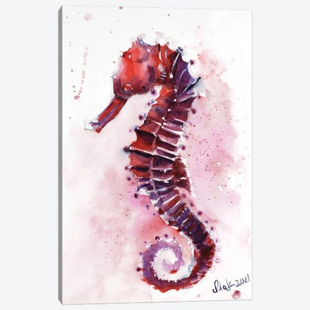 Seahorse Canvas Print #NTM249} by Nataly Mak Canvas Wall Art