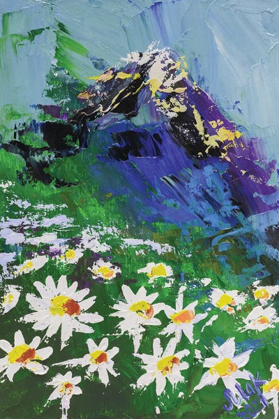 Nataly Mak: Landscape With Сamomiles by Nataly Mak